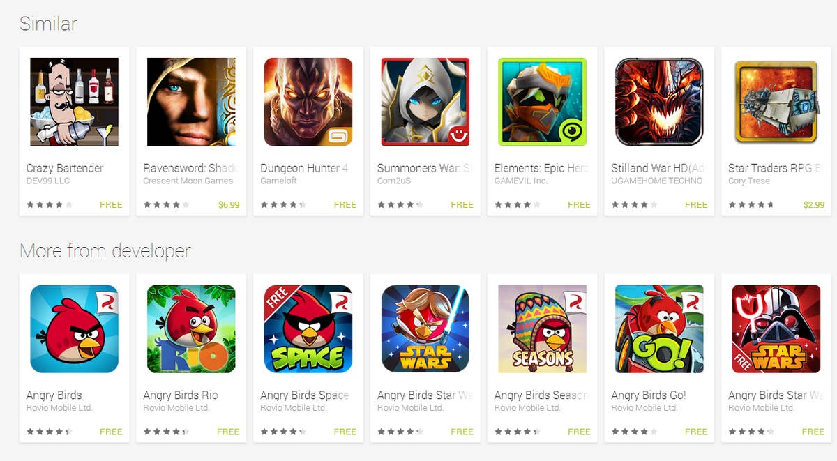 Google Play removing free label for F2P games with in-app purchases